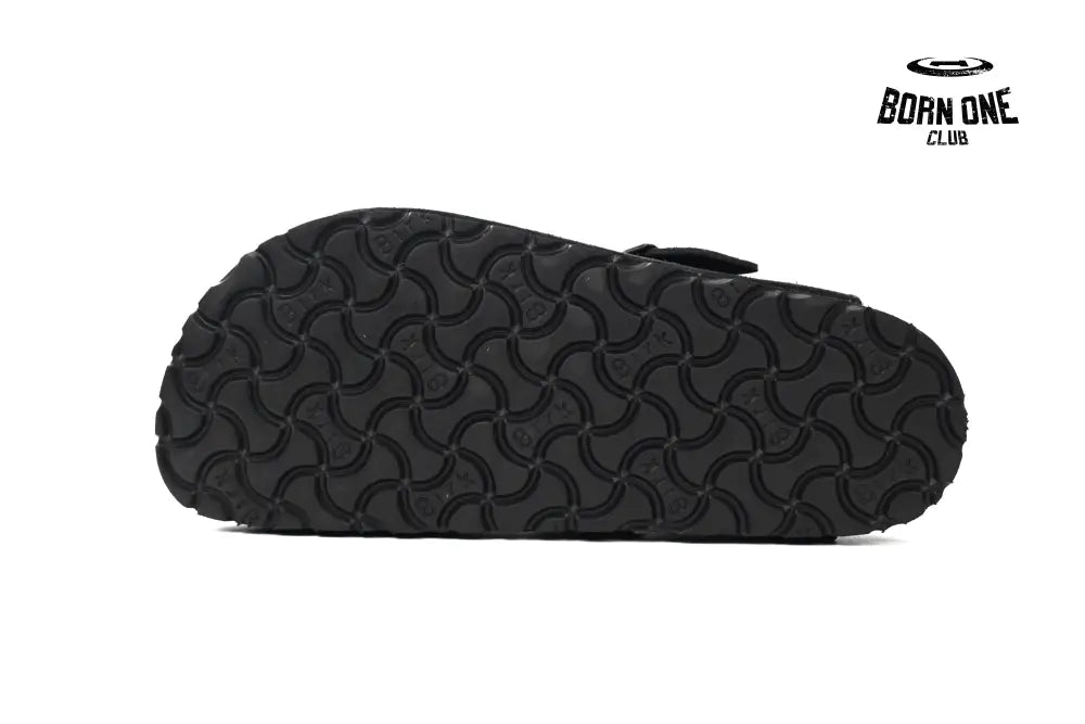 Birkenstock Boston Shearling Suede Leather Black