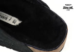 Birkenstock Boston Shearling Suede Leather Black