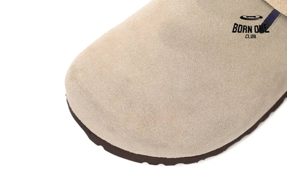 Birkenstock Boston Soft Footbed Suede Nude