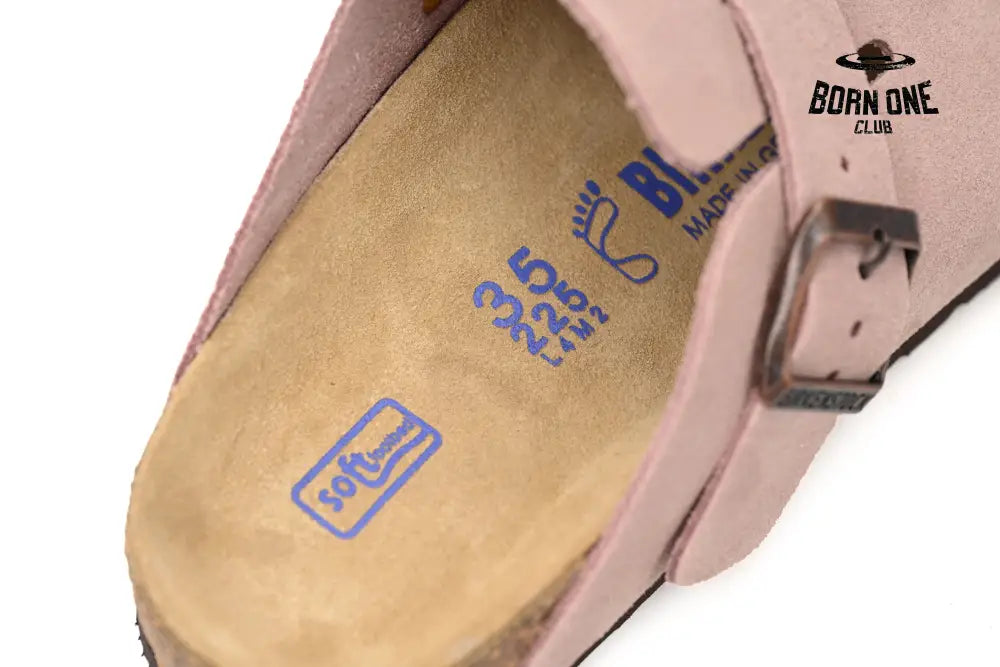 Birkenstock Boston Suede Leather Light Rose