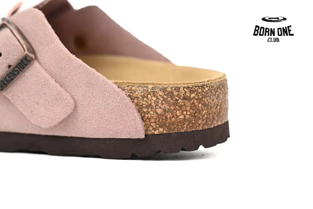 Birkenstock Boston Suede Leather Light Rose