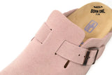 Birkenstock Boston Suede Leather Light Rose
