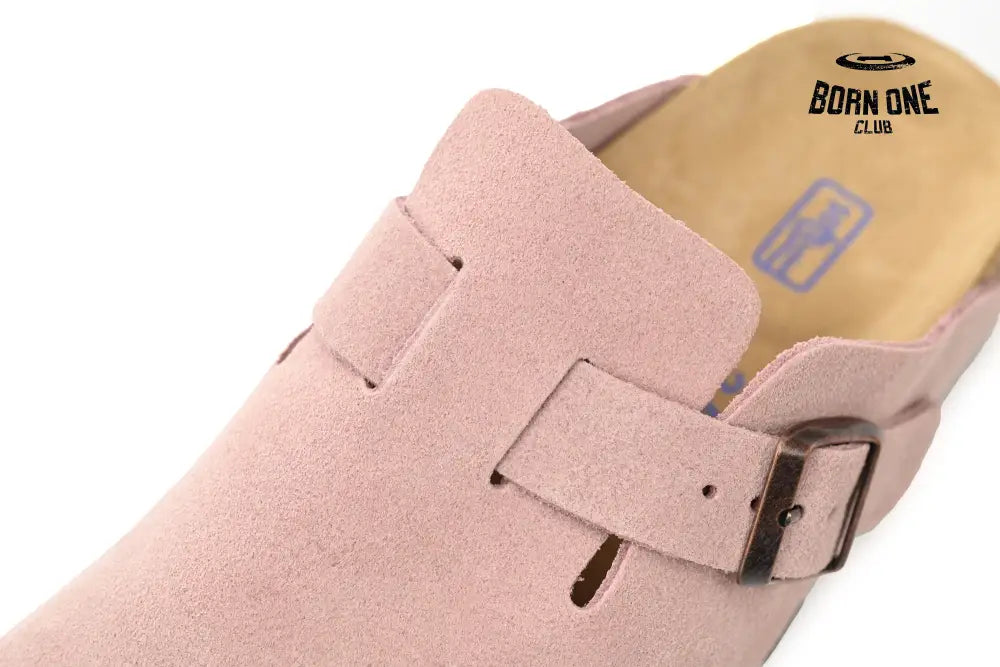 Birkenstock Boston Suede Leather Light Rose