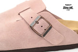 Birkenstock Boston Suede Leather Light Rose