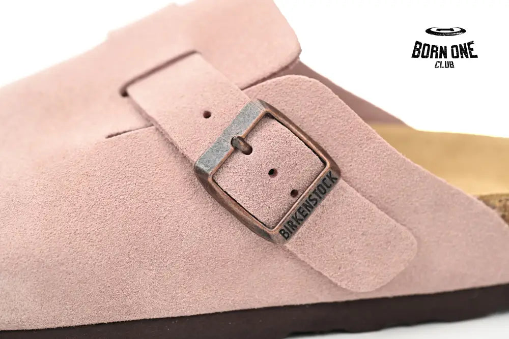 Birkenstock Boston Suede Leather Light Rose