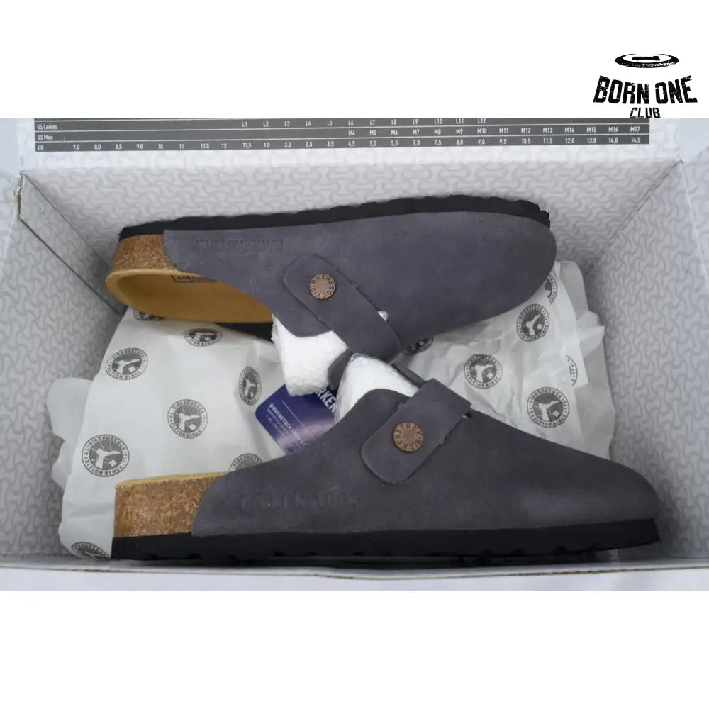 Birkenstock Boston Soft Footbed Ash Blue