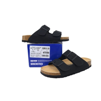 Birkenstock Boston Soft Footbed Black Leather Surface