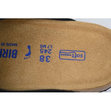 Birkenstock Boston Soft Footbed Black Velvet And Black Buckle