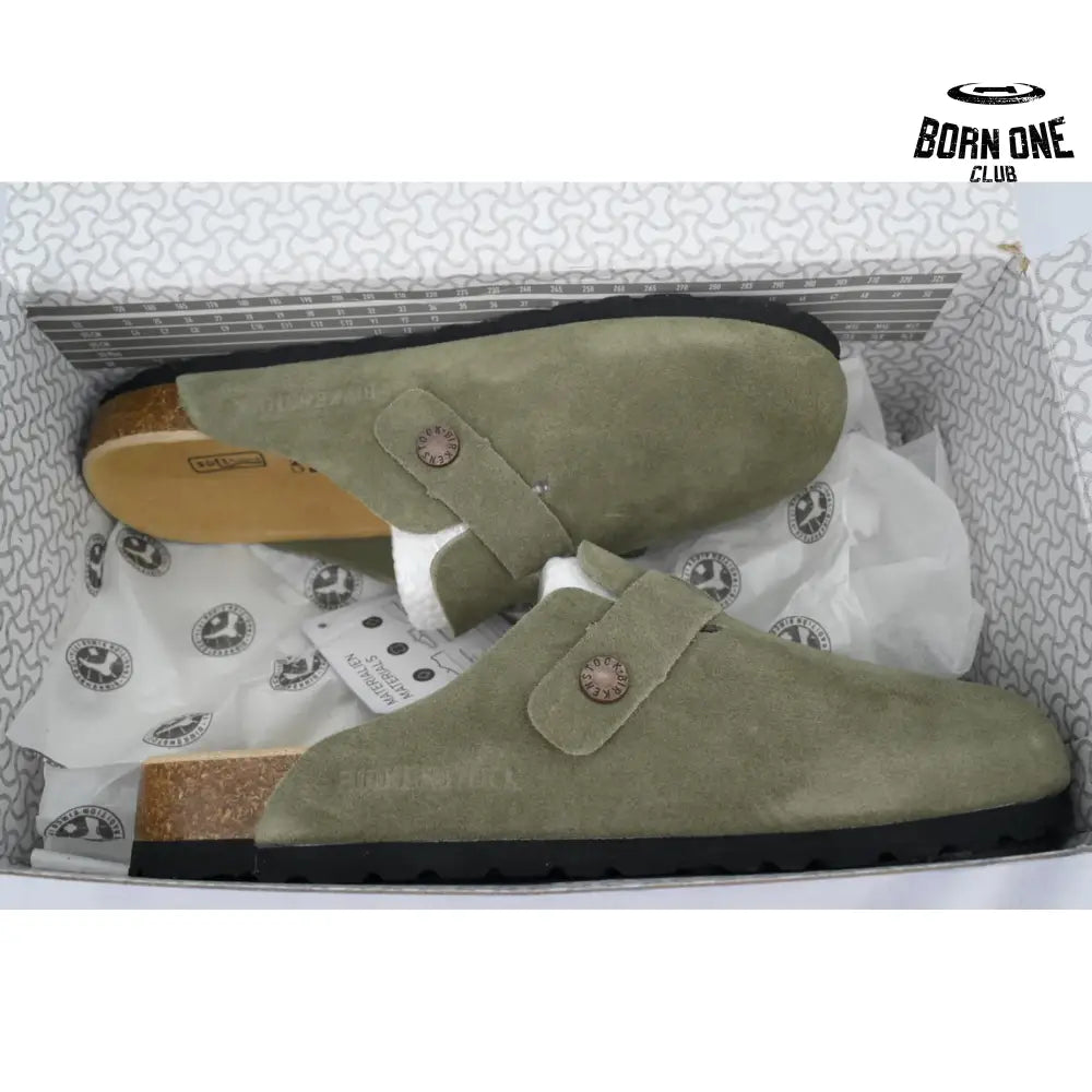 Birkenstock Boston Soft Footbed Dark Green