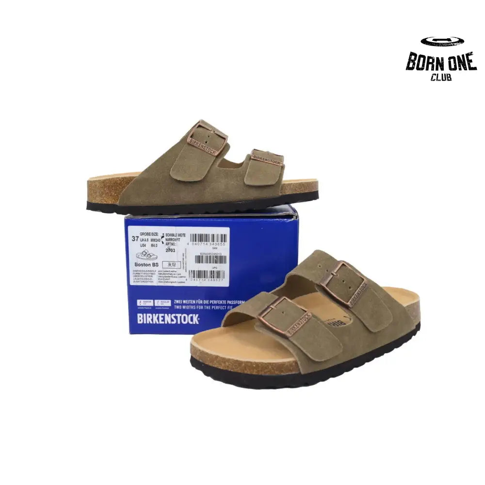 Birkenstock Boston Soft Footbed Grayish Green