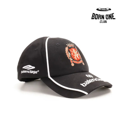 Boné Balenciaga Paris Soccer Cap in Black Ajustável