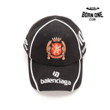 Boné Balenciaga Paris Soccer Cap in Black Ajustável