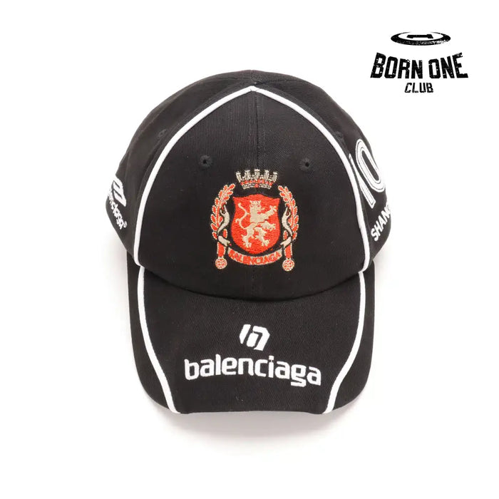 Boné Balenciaga Paris Soccer Cap in Black