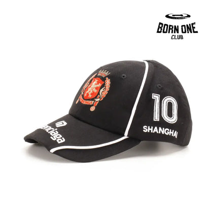 Boné Balenciaga Paris Soccer Cap in Black Ajustável