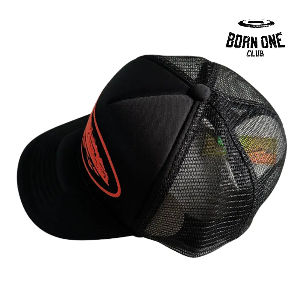 Boné Corteiz Foam Printed Truck Black & Red