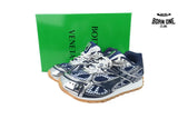 Bottega Veneta Orbit  Deep Blue Silver