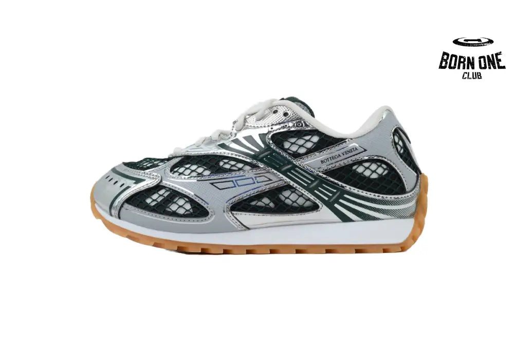 Bottega Veneta Orbit Dark Green Silver