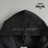 Broken Planet Double Zip Basic Cardigan Hoodie