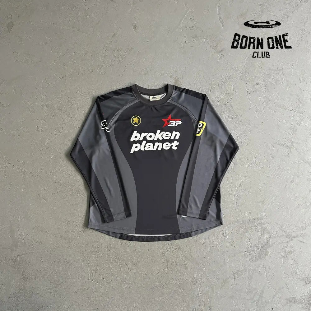 Broken Planet Football Long Sleeve Tee