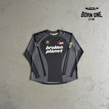 Broken Planet Football Long Sleeve Tee