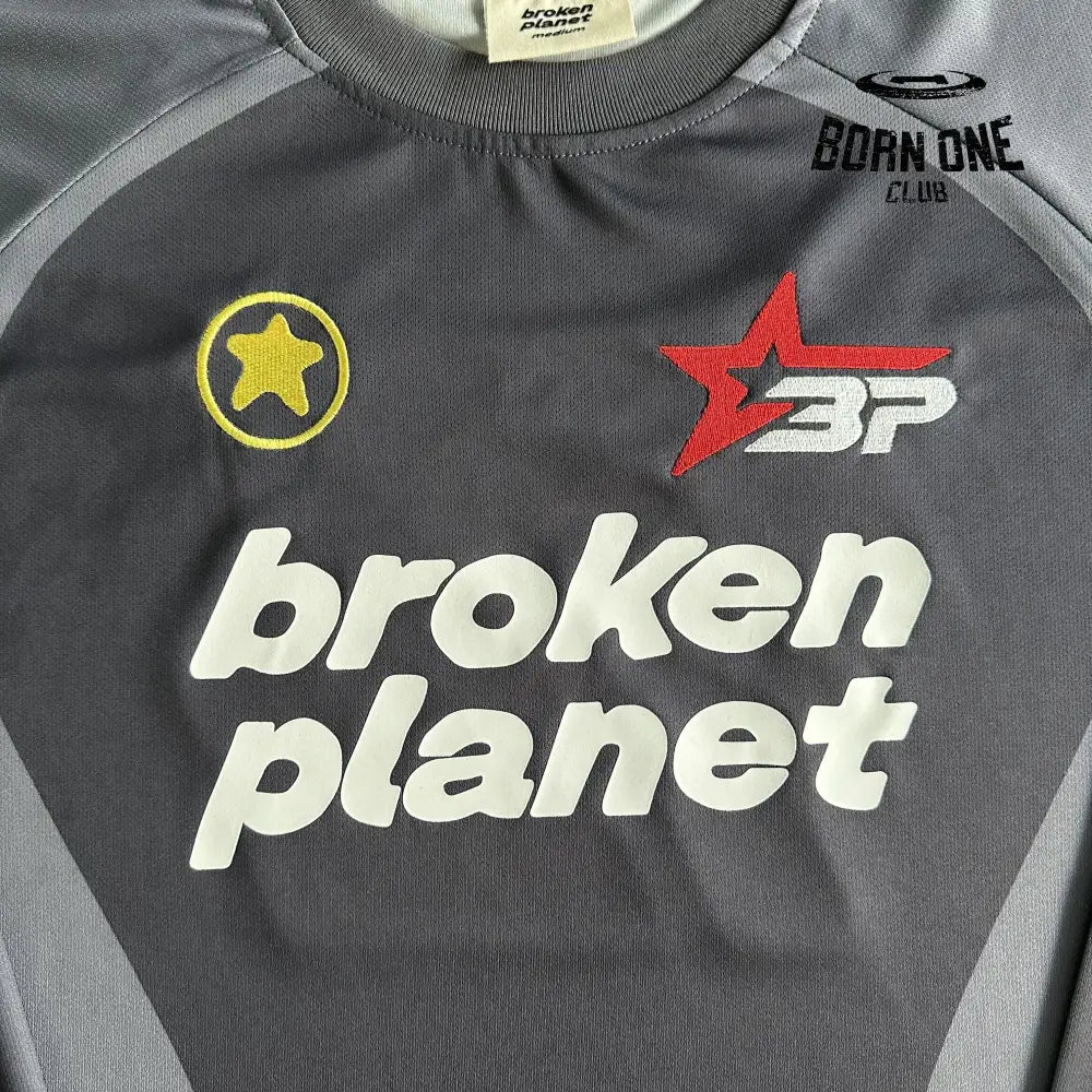 Broken Planet Football Long Sleeve Tee