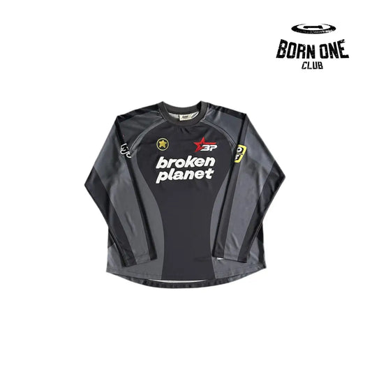 Broken Planet Football Long Sleeve Tee
