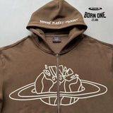 Broken Planet Market Arctic Zip Up Hoodie
