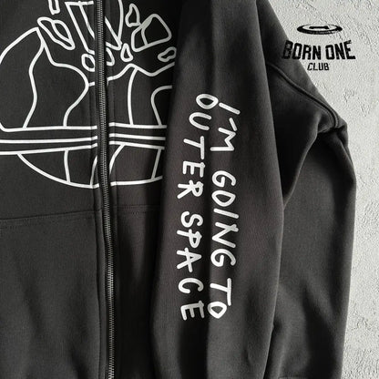Broken Planet Outer Space Zip Up Hoodie