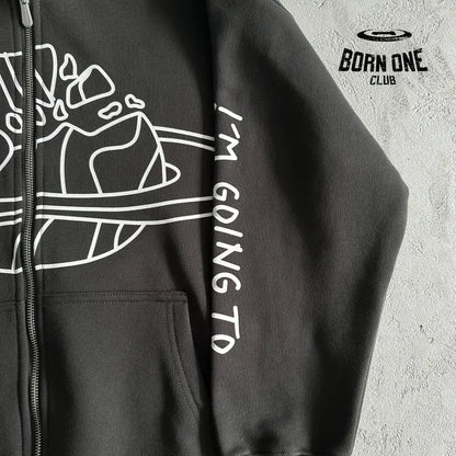 Broken Planet Outer Space Zip Up Hoodie