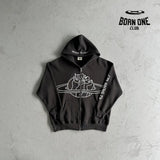 Broken Planet Outer Space Zip Up Hoodie