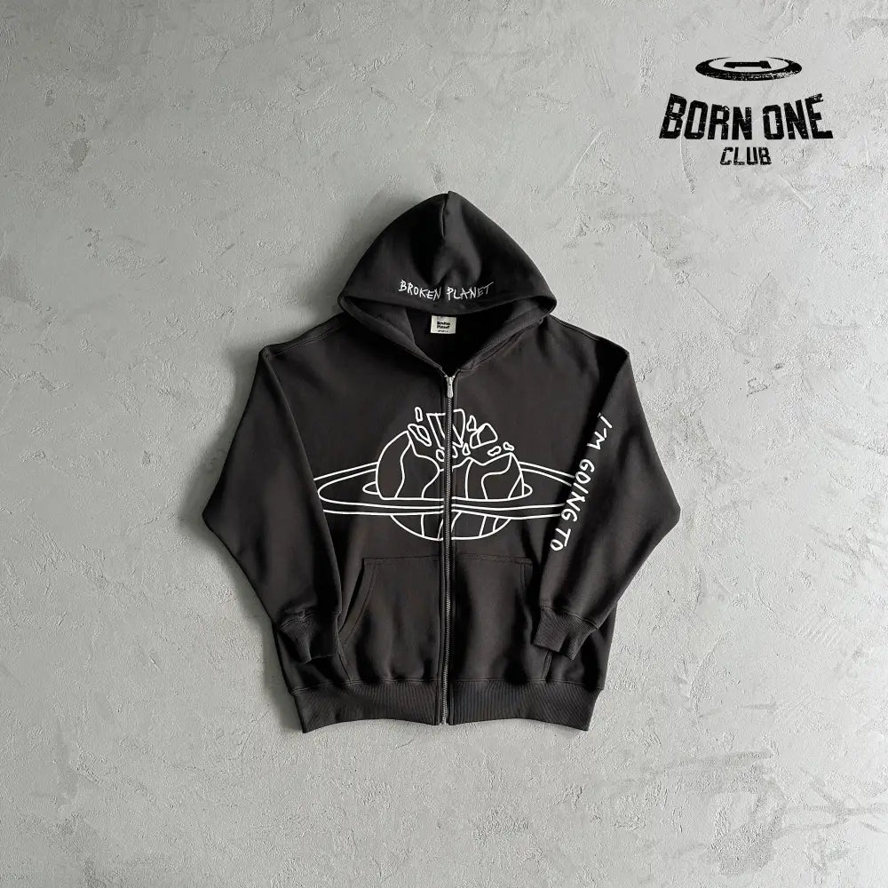 Broken Planet Outer Space Zip Up Hoodie
