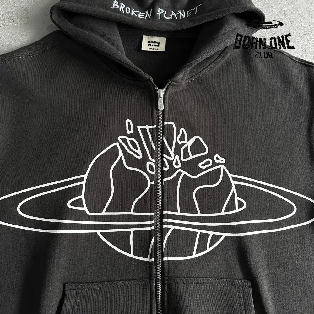 Broken Planet Outer Space Zip Up Hoodie