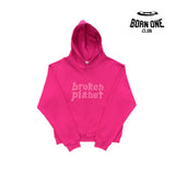 Broken Planet Pink Hoodie
