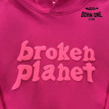 Broken Planet Pink Hoodie