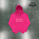 Broken Planet Pink Hoodie
