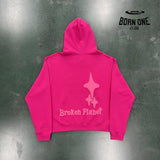Broken Planet Pink Hoodie