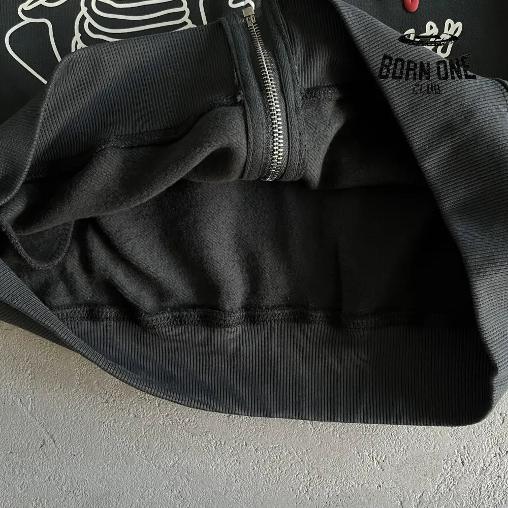 Broken Planet Skeleton Zip Up Hoodie