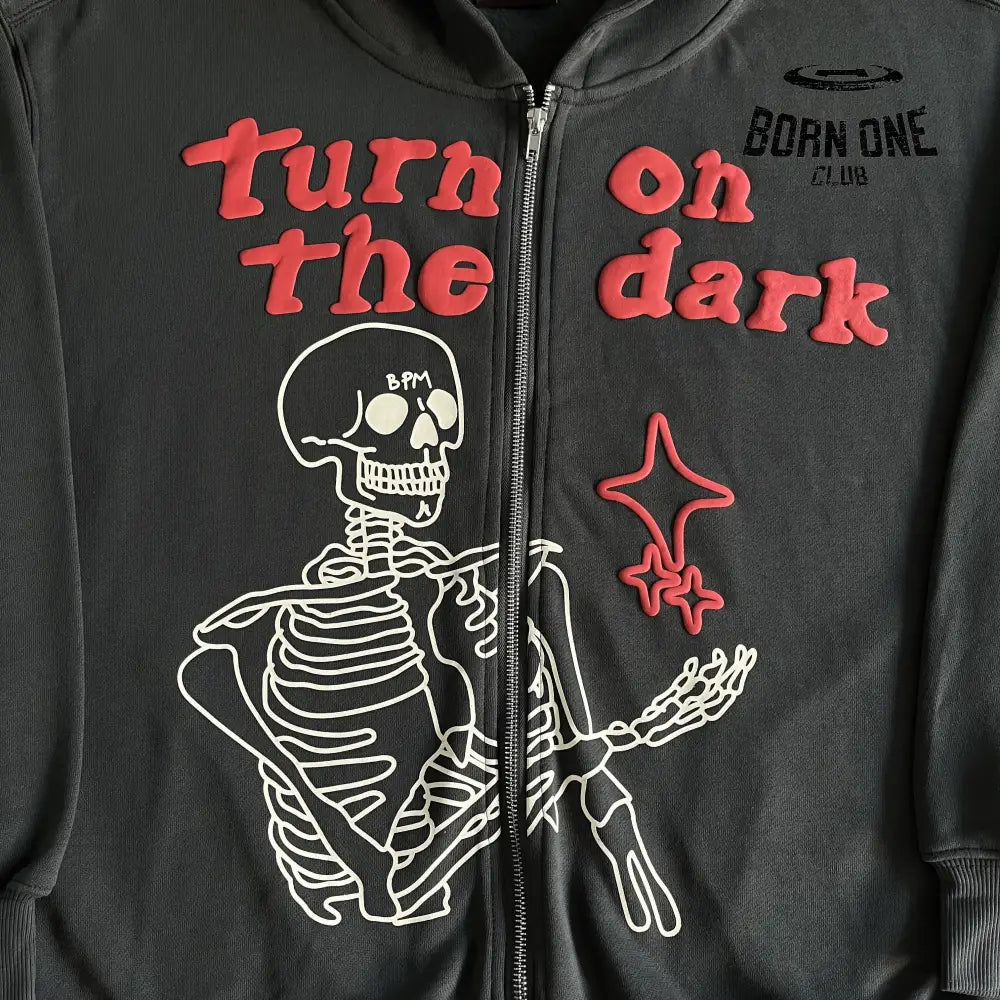 Broken Planet Skeleton Zip Up Hoodie