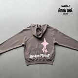 Broken Planet Skin Pink Cactus Hoodie