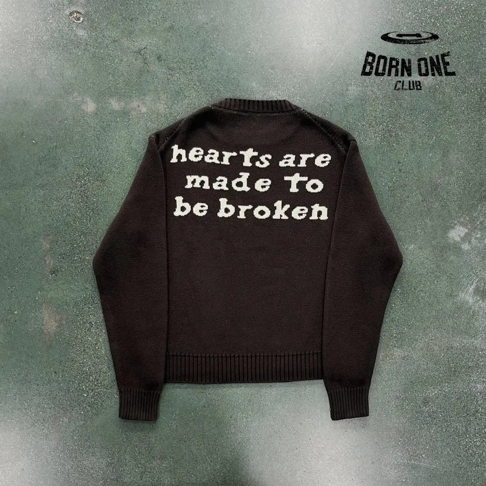 Broken Planet Skull Heart Sweater