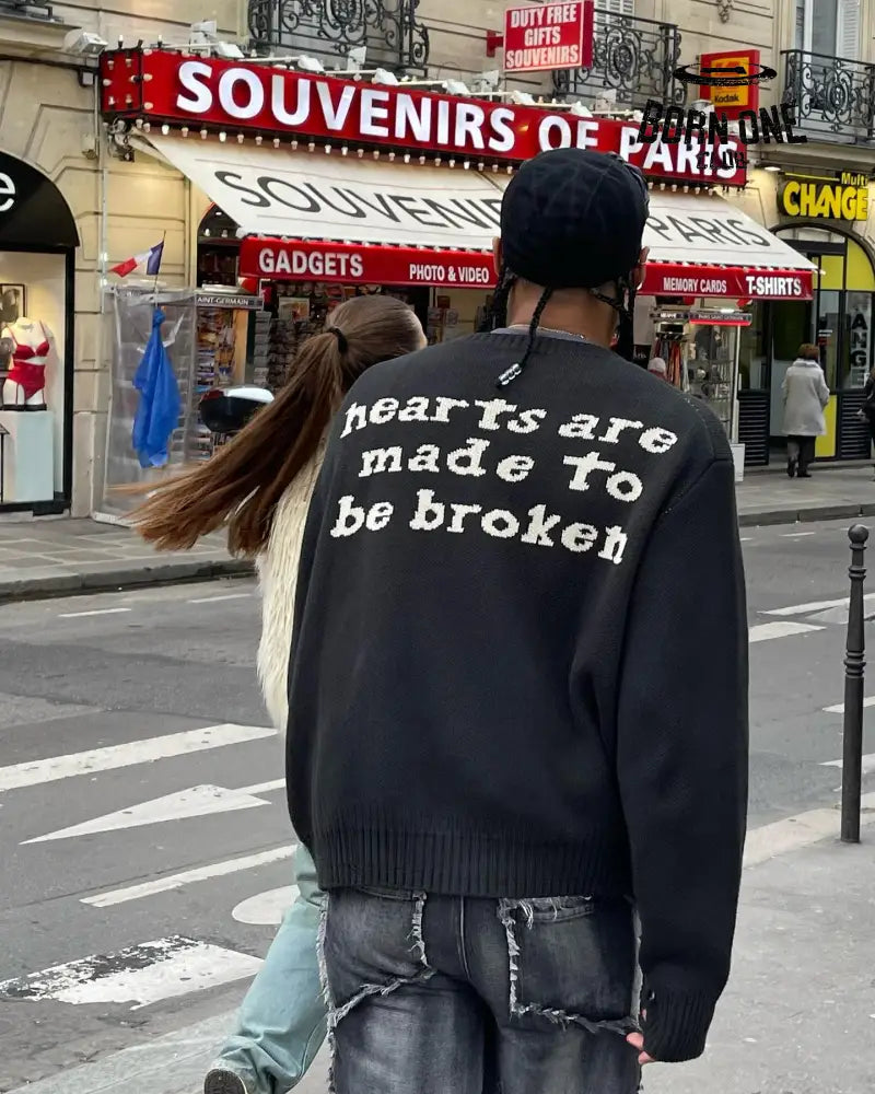 Broken Planet Skull Heart Sweater