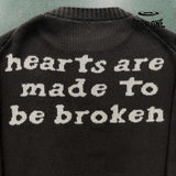 Broken Planet Skull Heart Sweater