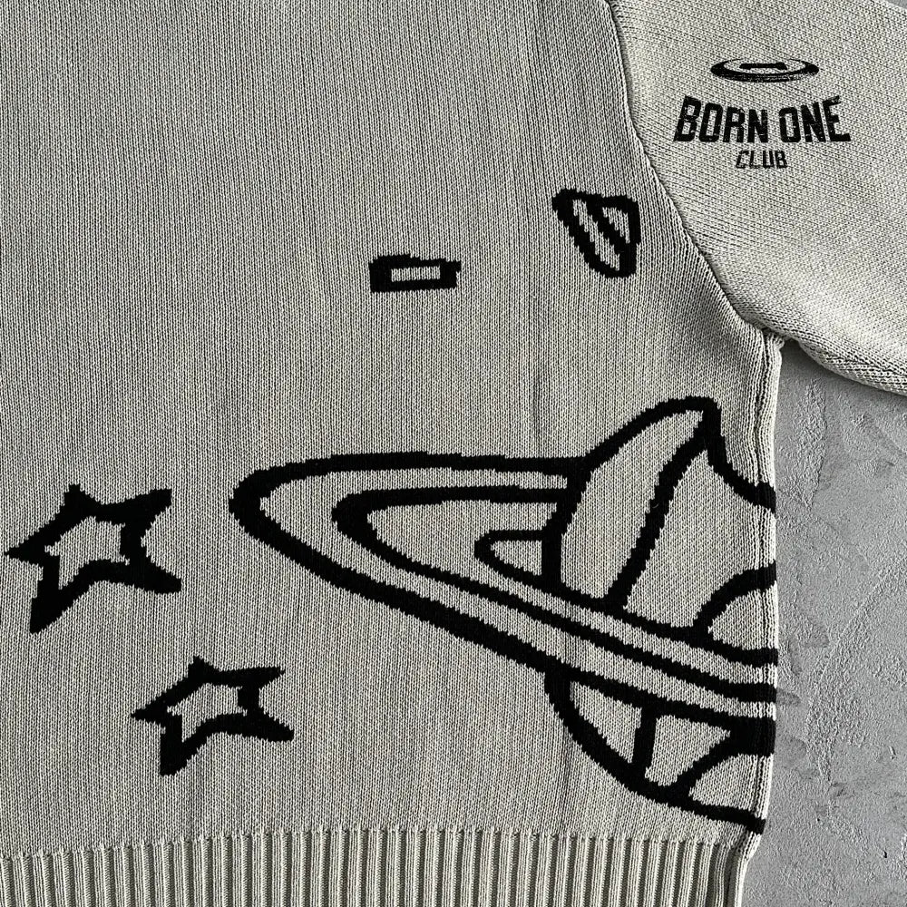 Broken Planet Sweater-Bone