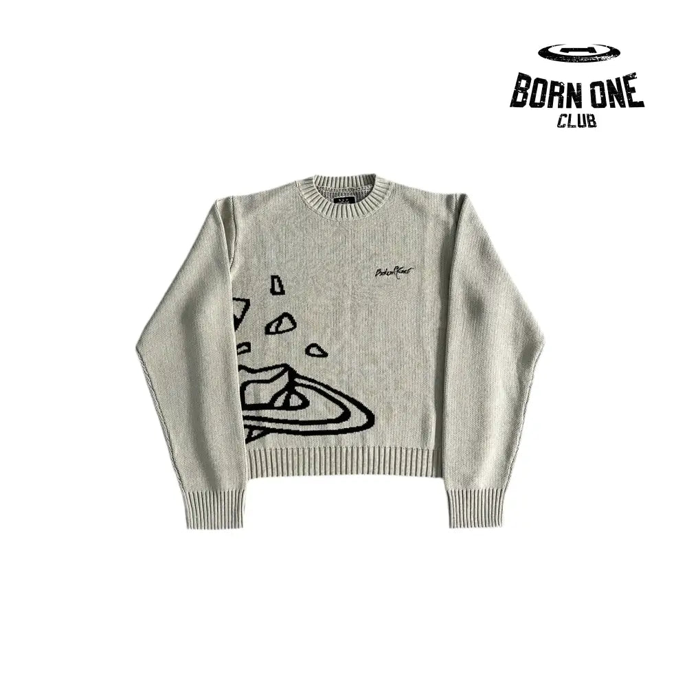 Broken Planet Sweater-Bone
