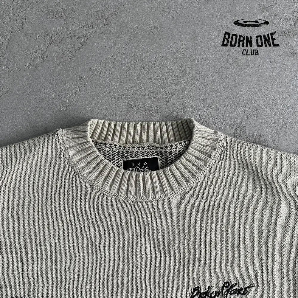 Broken Planet Sweater-Bone
