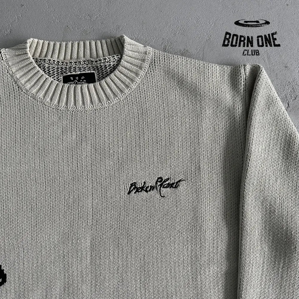 Broken Planet Sweater-Bone