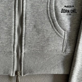 Broken Planet Womens Basics Cropped Zip Up Hoodie