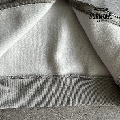 Broken Planet Womens Basics Cropped Zip Up Hoodie