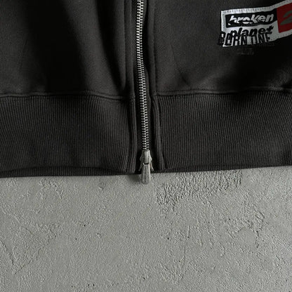 Broken Planet Zip Up Hoodie