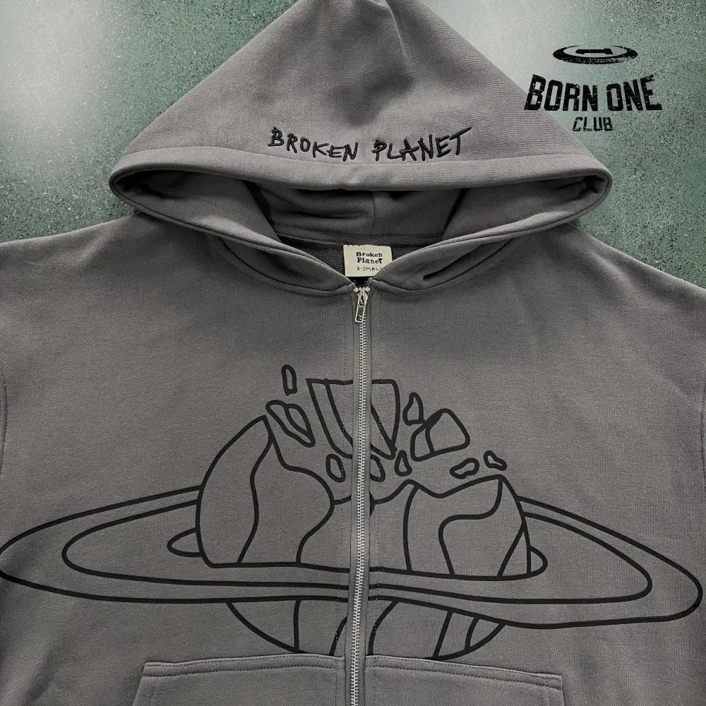 Broken Planet Planet Zip Up Hoodie